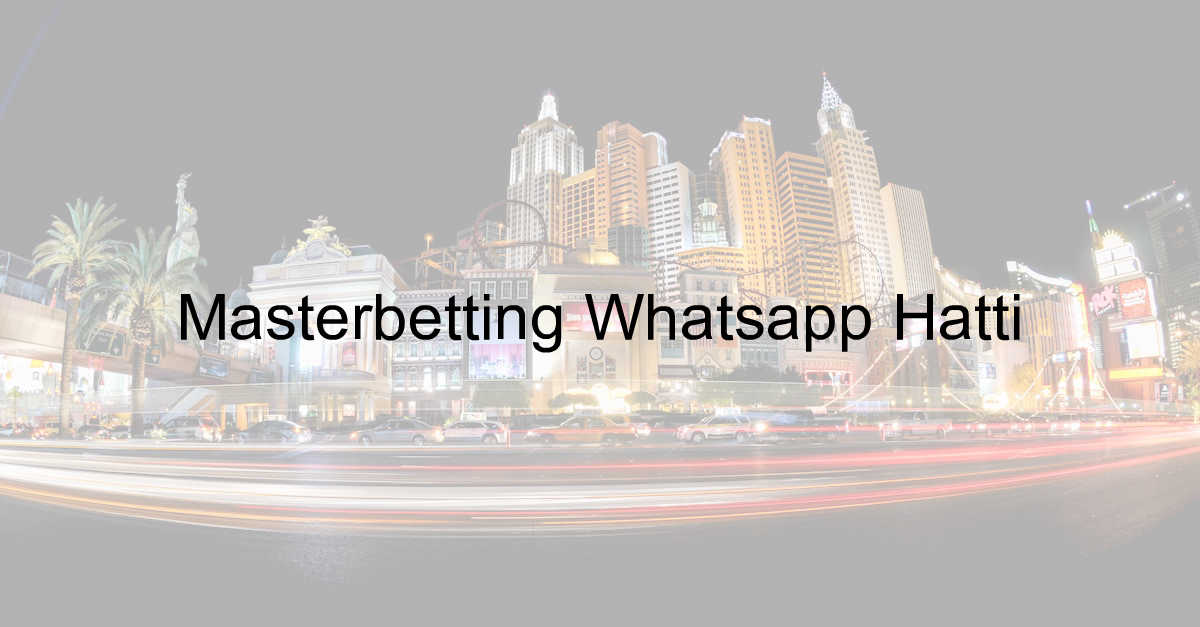 Masterbetting Whatsapp